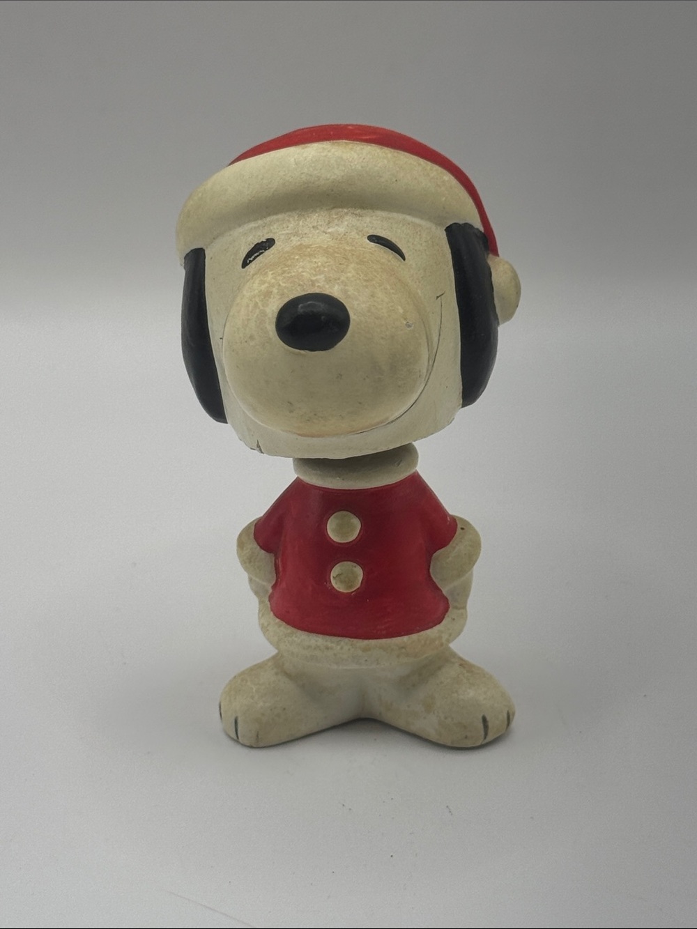 Vintage Santa Snoopy Bobblehead